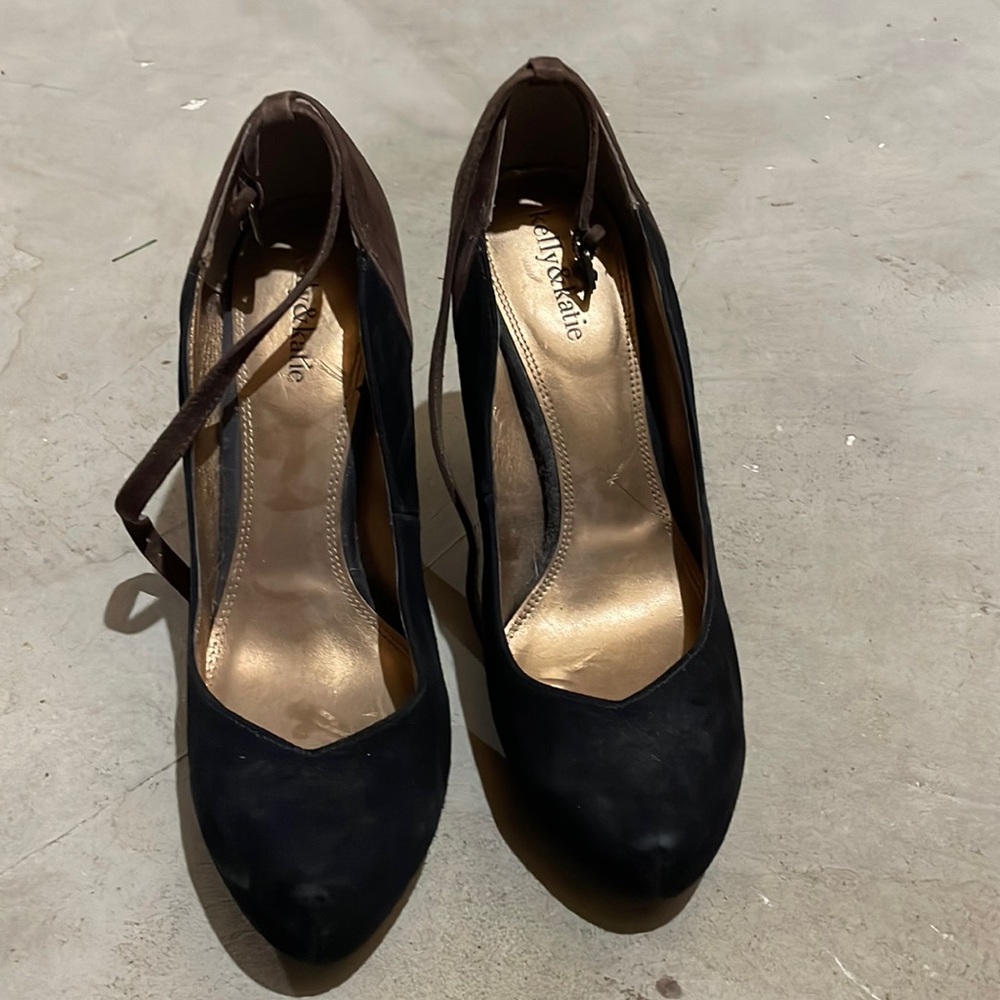 Suede heels